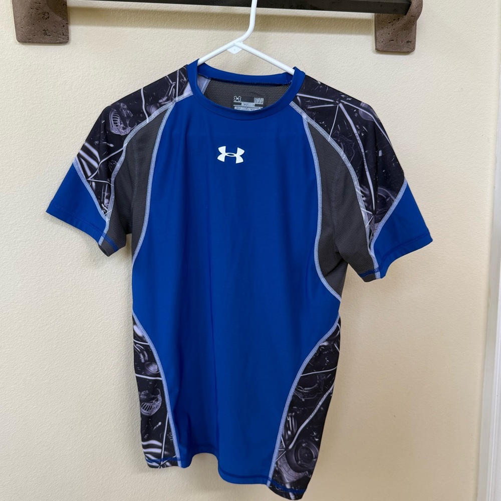Under Armour Blue and  Black Compression Top